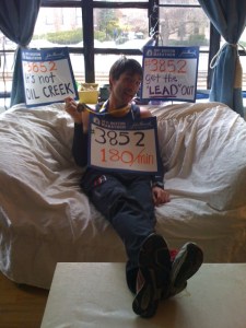 My brother after running Boston for at least the 3rd time. 
