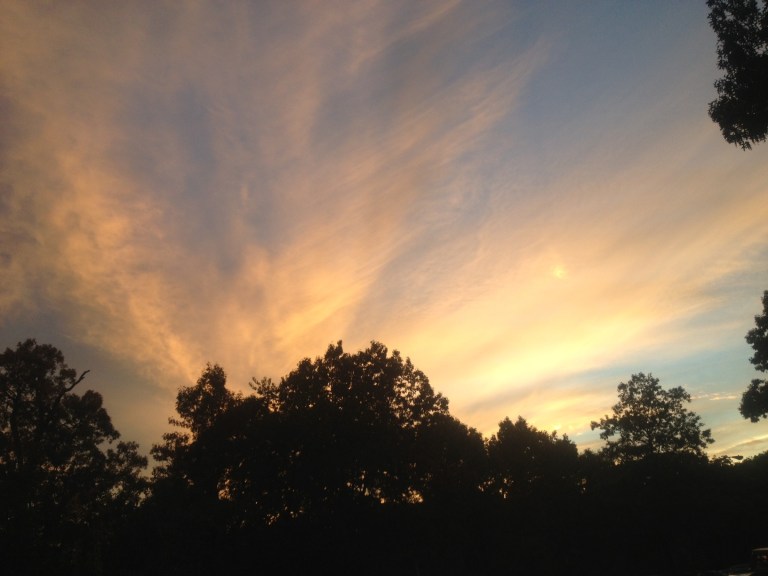 Clouds at sunset
