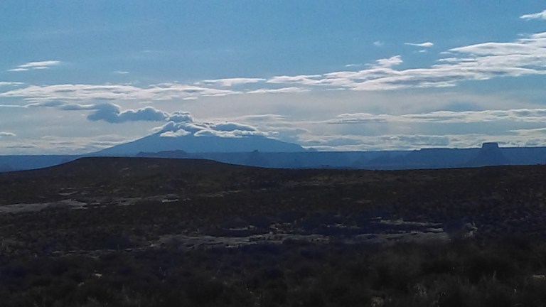 Navajo Mountain off in the distance. I see this every day from my neighborhood and on my way to work. A very sacred place for the Navajo Nation.