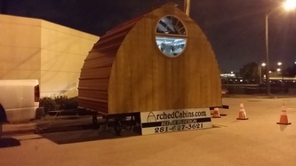 arched cabin on trailer